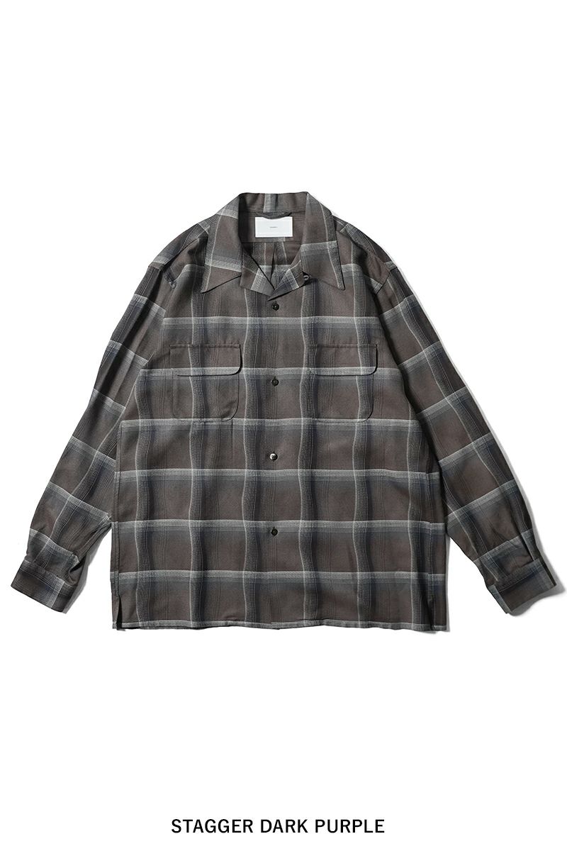 SUGARHILL(シュガーヒル)OMBRE PLAID OPEN COLLAR SHIRTS オンブレプレイドオープンカラーシャツ 2541000501 -21