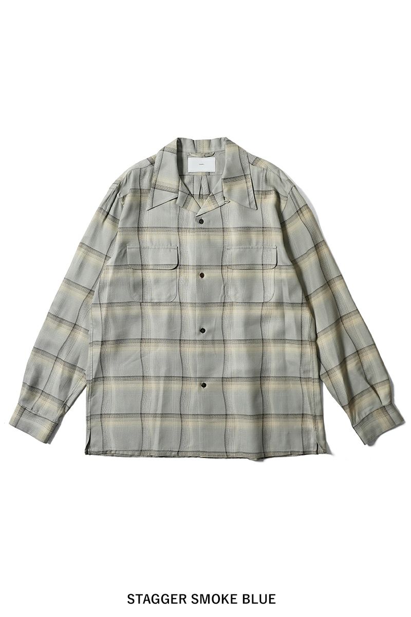 SUGARHILL(シュガーヒル)OMBRE PLAID OPEN COLLAR SHIRTS オンブレプレイドオープンカラーシャツ 2541000501 -22