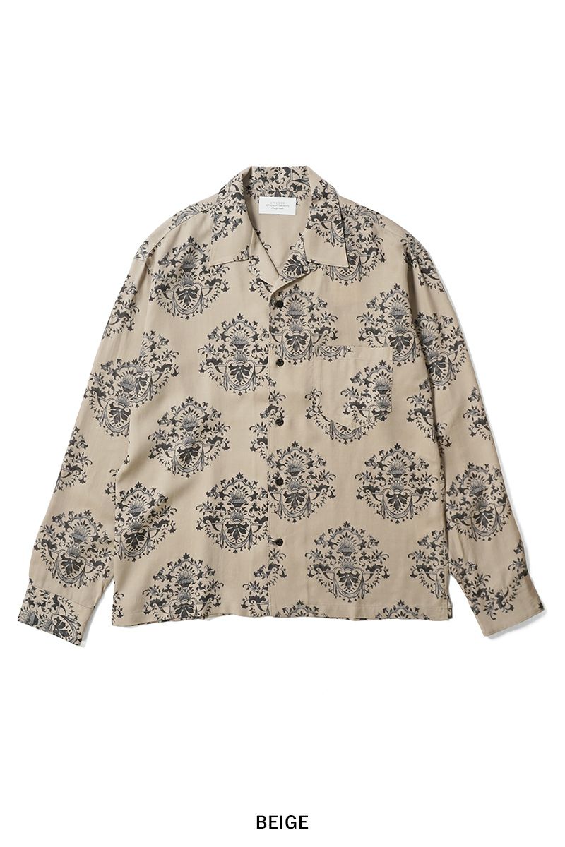 2 美品 25ss UNUSED シャツ US2501 UNUSED アンユーズド 25SS US2501 Ornament long sleeve shirt
