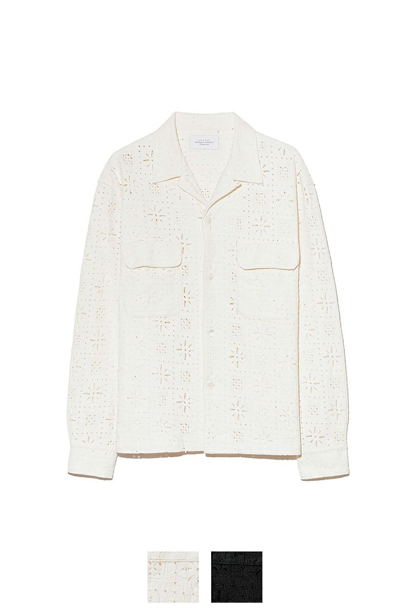 UNUSED(アンユーズド)Long sleeve Lace shirt 長袖レースシャツ US2504