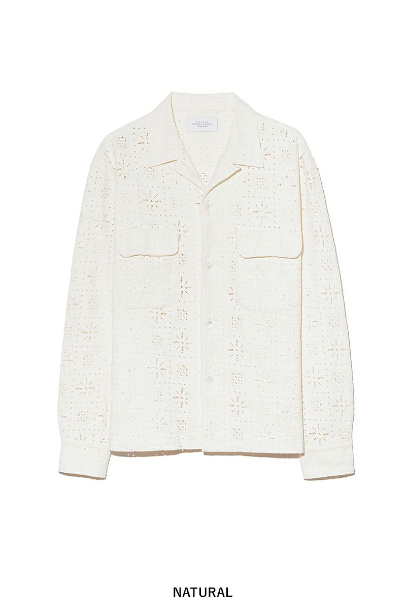 UNUSED(アンユーズド)Long sleeve Lace shirt 長袖レースシャツ US2504 -14