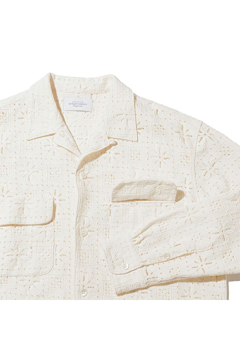 UNUSED(アンユーズド)Long sleeve Lace shirt 長袖レースシャツ US2504 -16