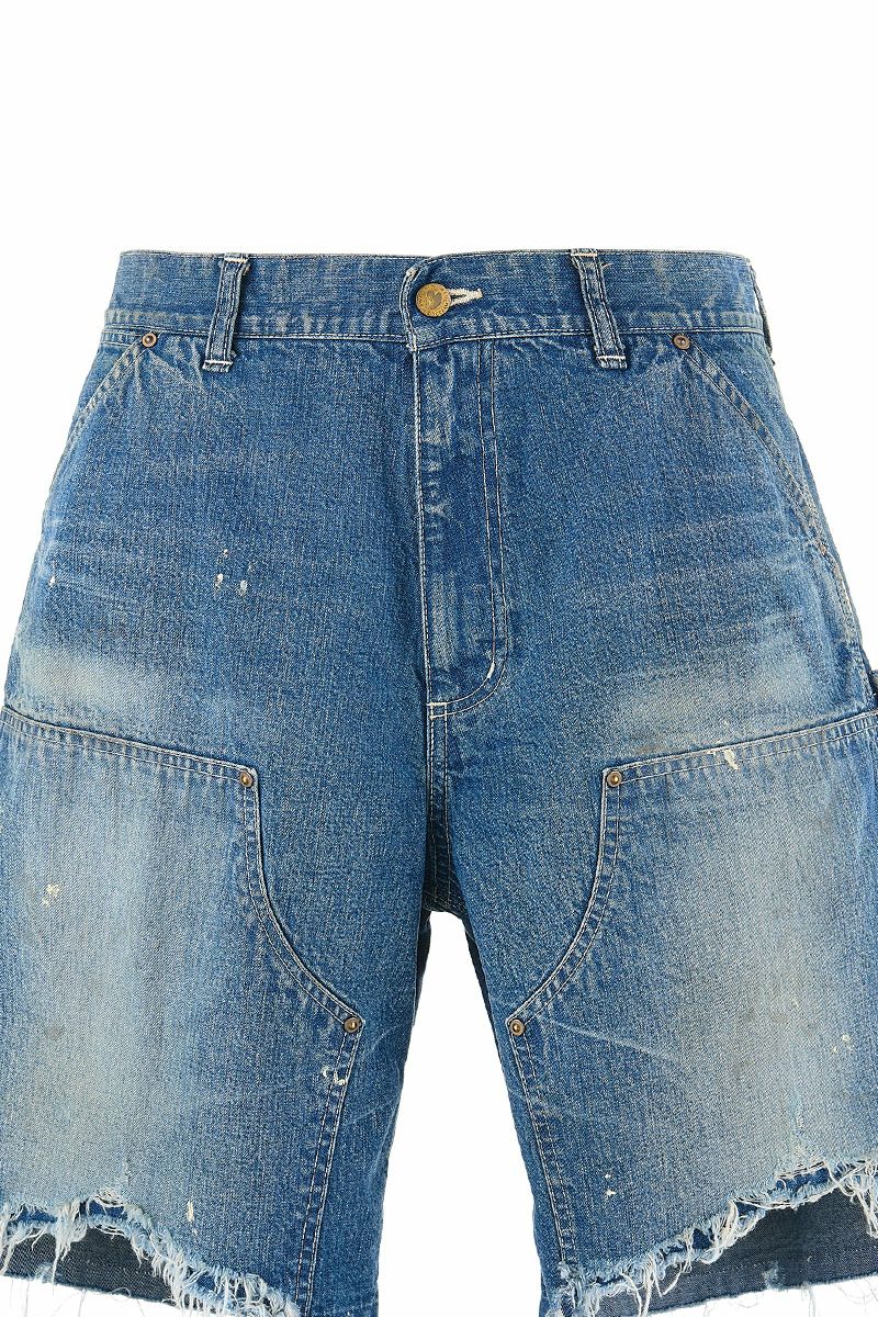 SAINT Mxxxxxx(セントマイケル)SM-HR8-0000-073 / DOUBLE KNEE SHORTS / BLUE ダブルニーショーツ -2