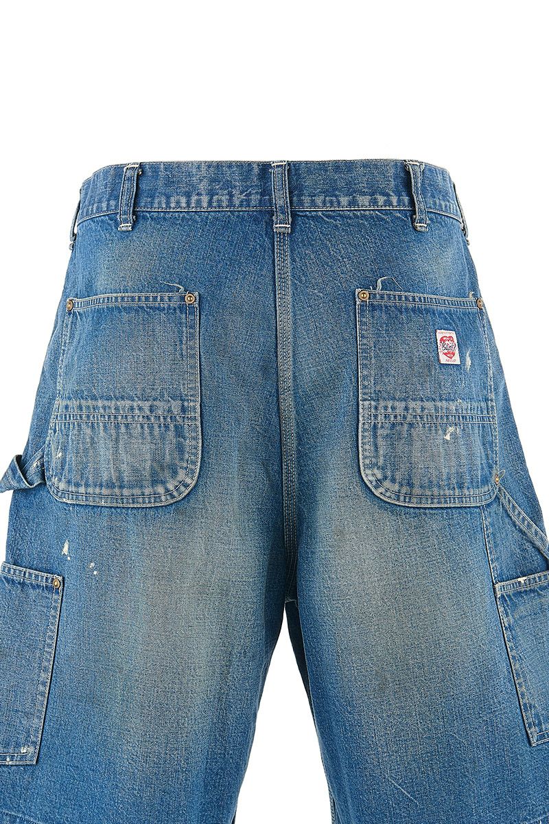 SAINT Mxxxxxx(セントマイケル)SM-HR8-0000-073 / DOUBLE KNEE SHORTS / BLUE ダブルニーショーツ -5