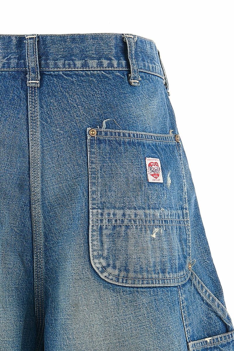 SAINT Mxxxxxx(セントマイケル)SM-HR8-0000-073 / DOUBLE KNEE SHORTS / BLUE ダブルニーショーツ -6