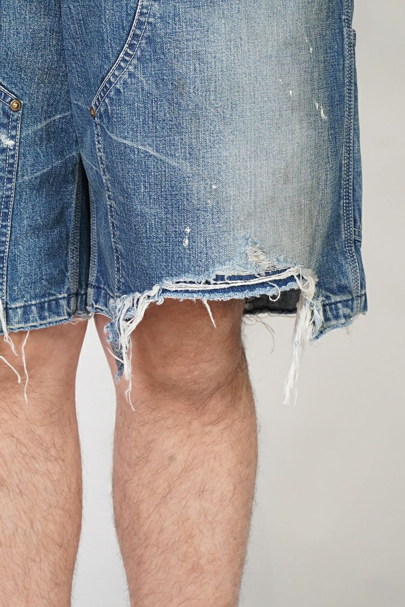 SAINT Mxxxxxx(セントマイケル)SM-HR8-0000-073 / DOUBLE KNEE SHORTS / BLUE ダブルニーショーツ