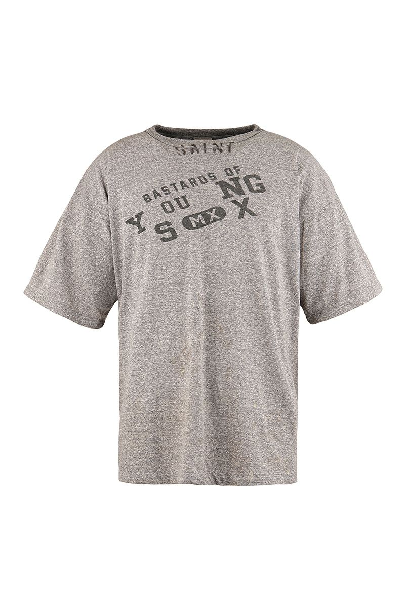 SAINT Mxxxxxx(セントマイケル)；SM-HR8-0000-C37 / BJ_SS TEE / YOUNG / GRAY BerBerJin ベルベルジン 半袖Tシャツ