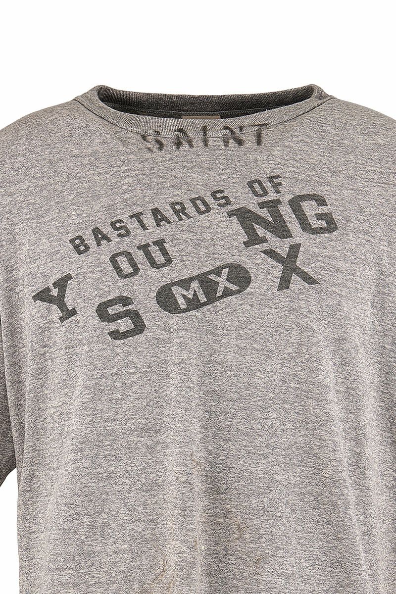 SAINT Mxxxxxx(セントマイケル)；SM-HR8-0000-C37 / BJ_SS TEE / YOUNG / GRAY BerBerJin ベルベルジン 半袖Tシャツ；01