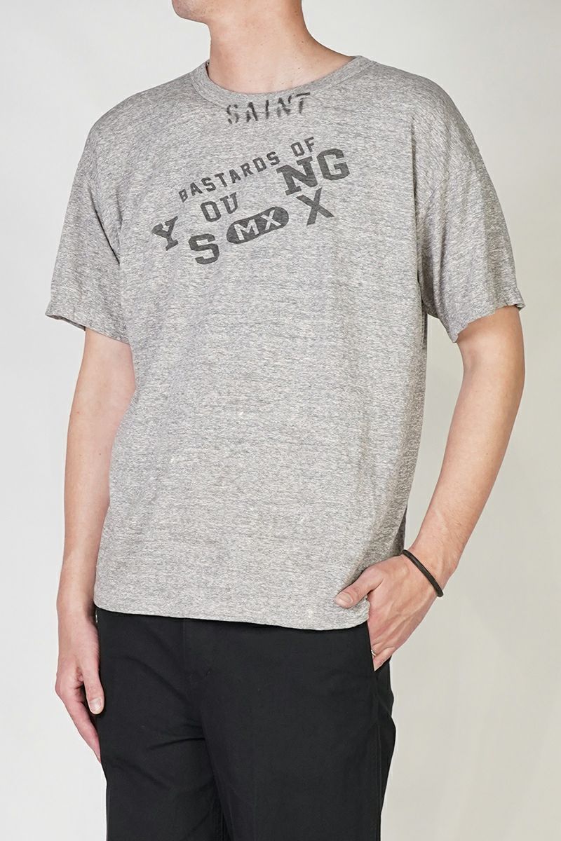 SAINT Mxxxxxx(セントマイケル)SM-HR8-0000-C37 / BJ_SS TEE / YOUNG / GRAY BerBerJin ベルベルジン 半袖Tシャツ