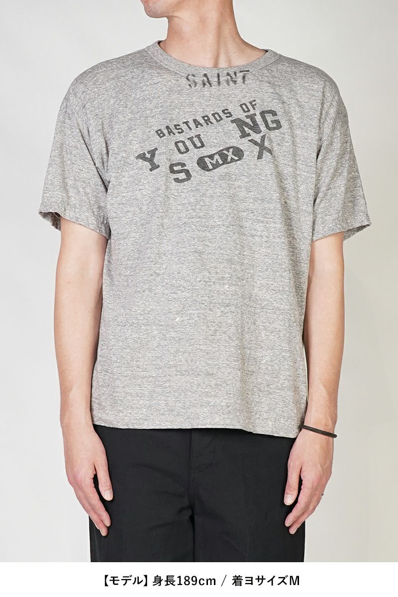 SAINT Mxxxxxx(セントマイケル)SM-HR8-0000-C37 / BJ_SS TEE / YOUNG / GRAY BerBerJin ベルベルジン 半袖Tシャツ