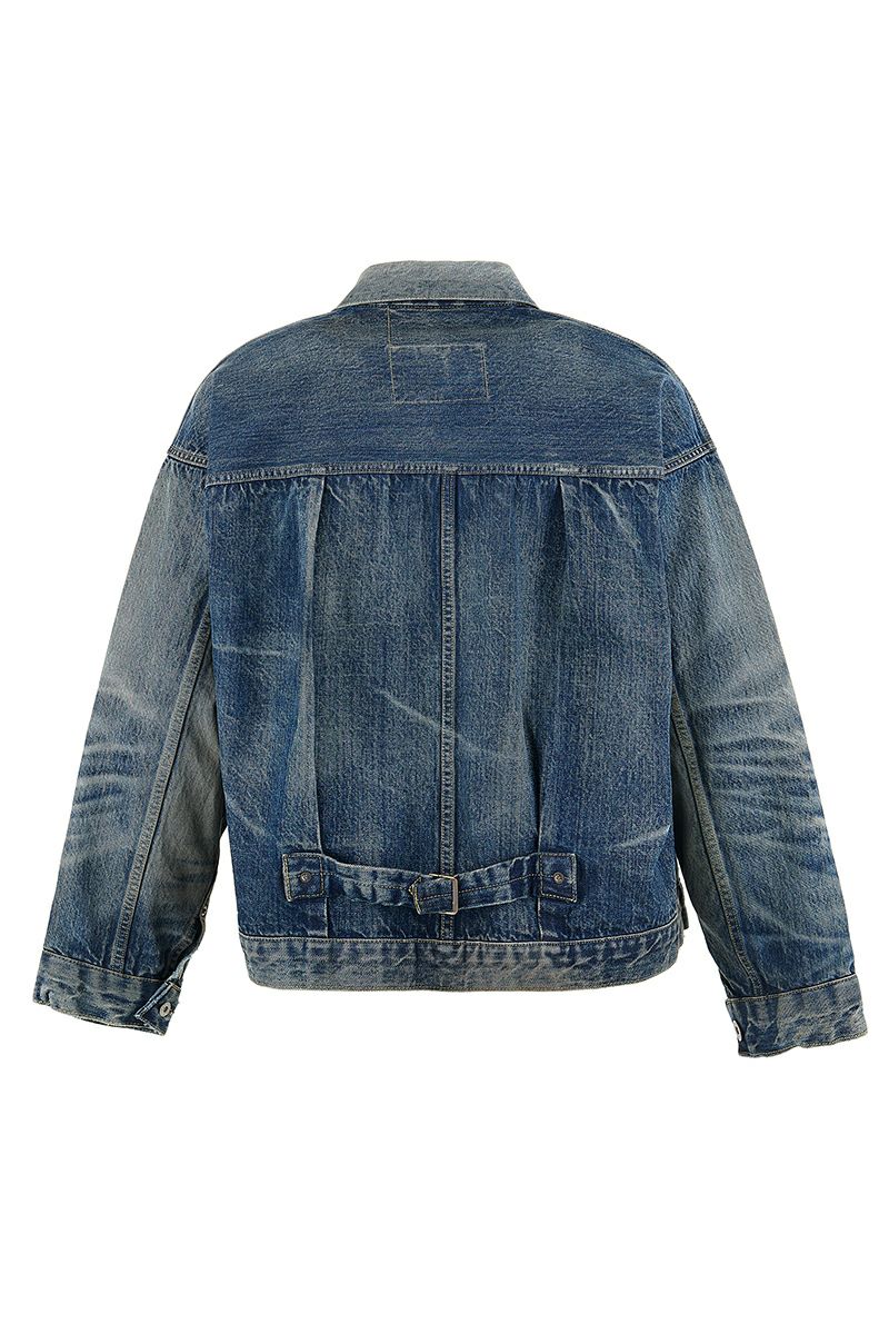 SAINT Mxxxxxx(セントマイケル)；SM-HR8-0000-C39 / BJ_DENIM JACKET / DAMAGE / BLUE BerBerJin ベルベルジン デニムジャケット；01