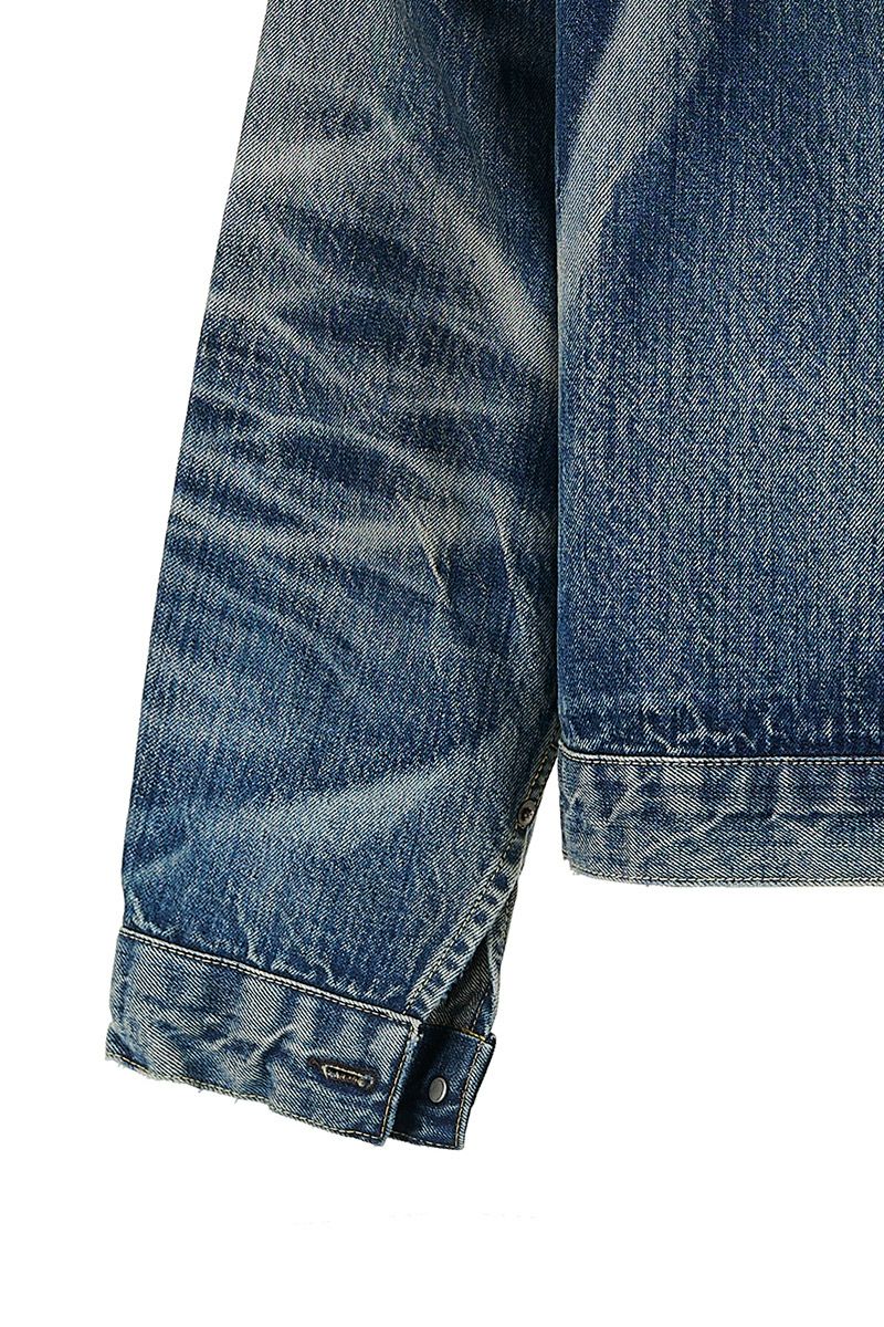 SAINT Mxxxxxx(セントマイケル)；SM-HR8-0000-C39 / BJ_DENIM JACKET / DAMAGE / BLUE BerBerJin ベルベルジン デニムジャケット；04