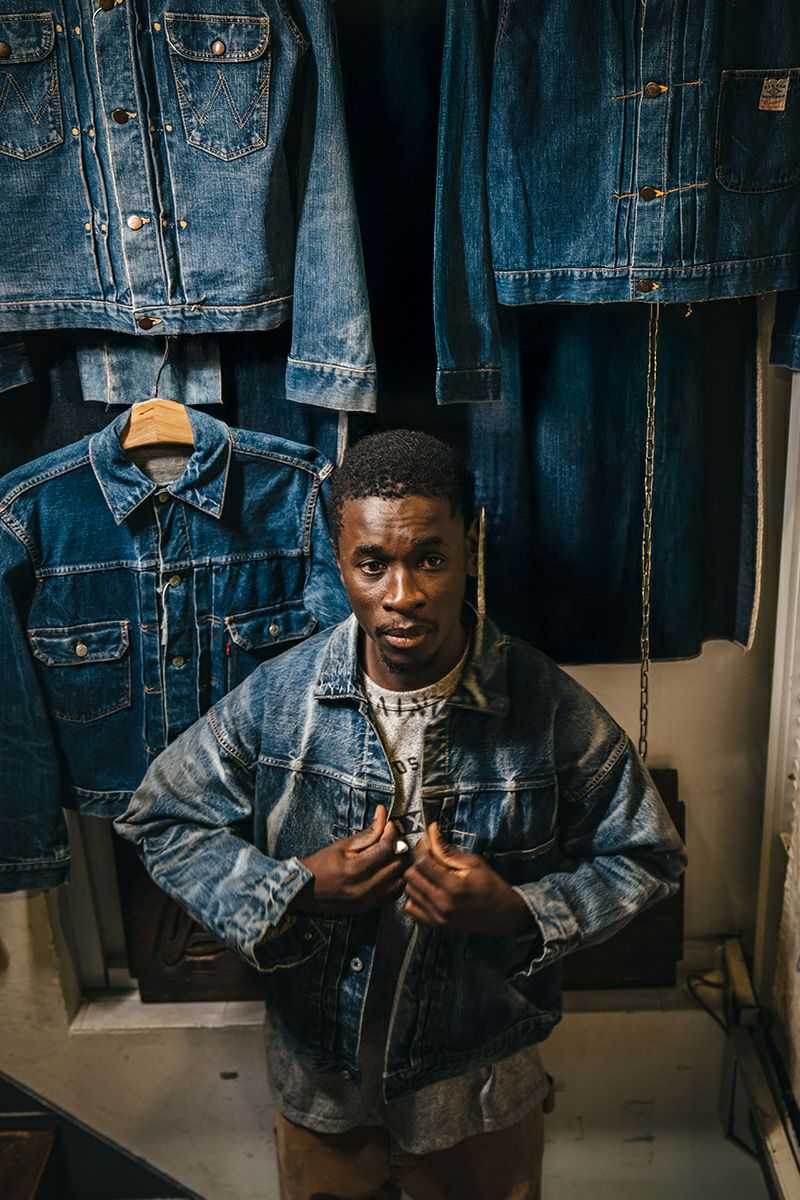 SAINT Mxxxxxx(セントマイケル)；SM-HR8-0000-C39 / BJ_DENIM JACKET / DAMAGE / BLUE BerBerJin ベルベルジン デニムジャケット；07