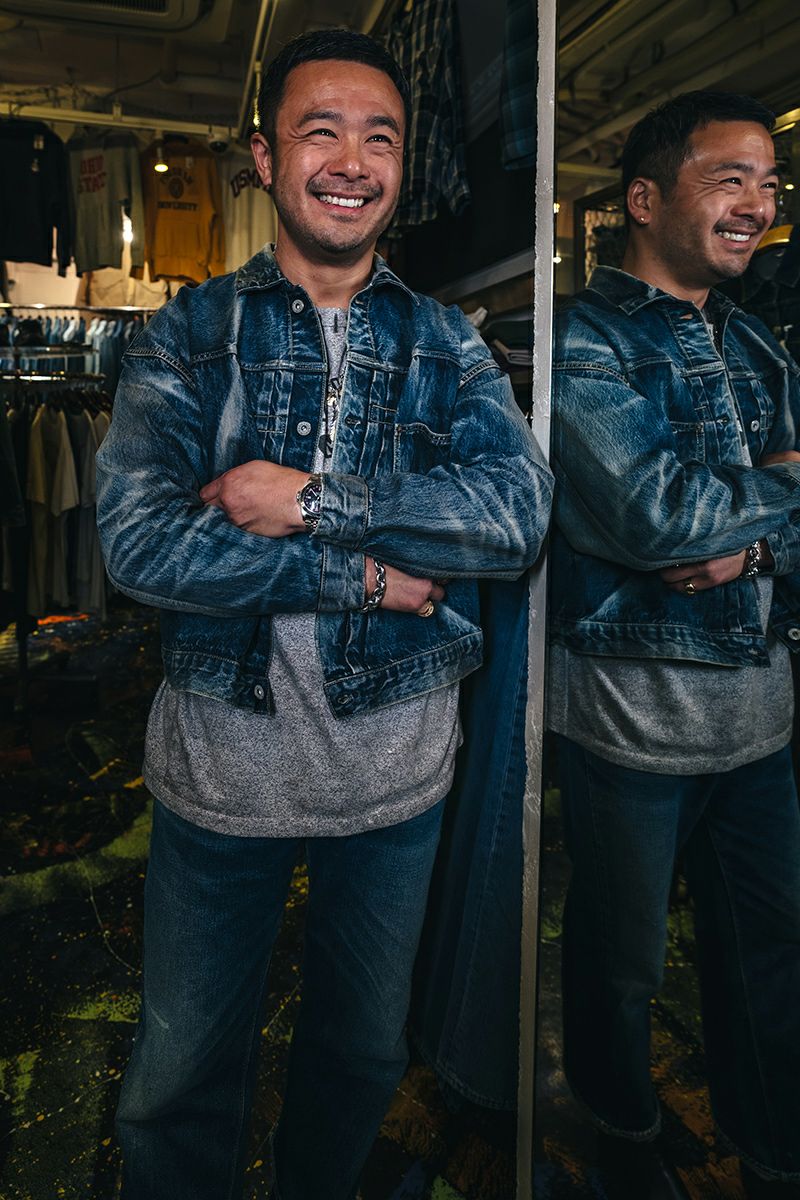 SAINT Mxxxxxx(セントマイケル)；SM-HR8-0000-C39 / BJ_DENIM JACKET / DAMAGE / BLUE BerBerJin ベルベルジン デニムジャケット；10