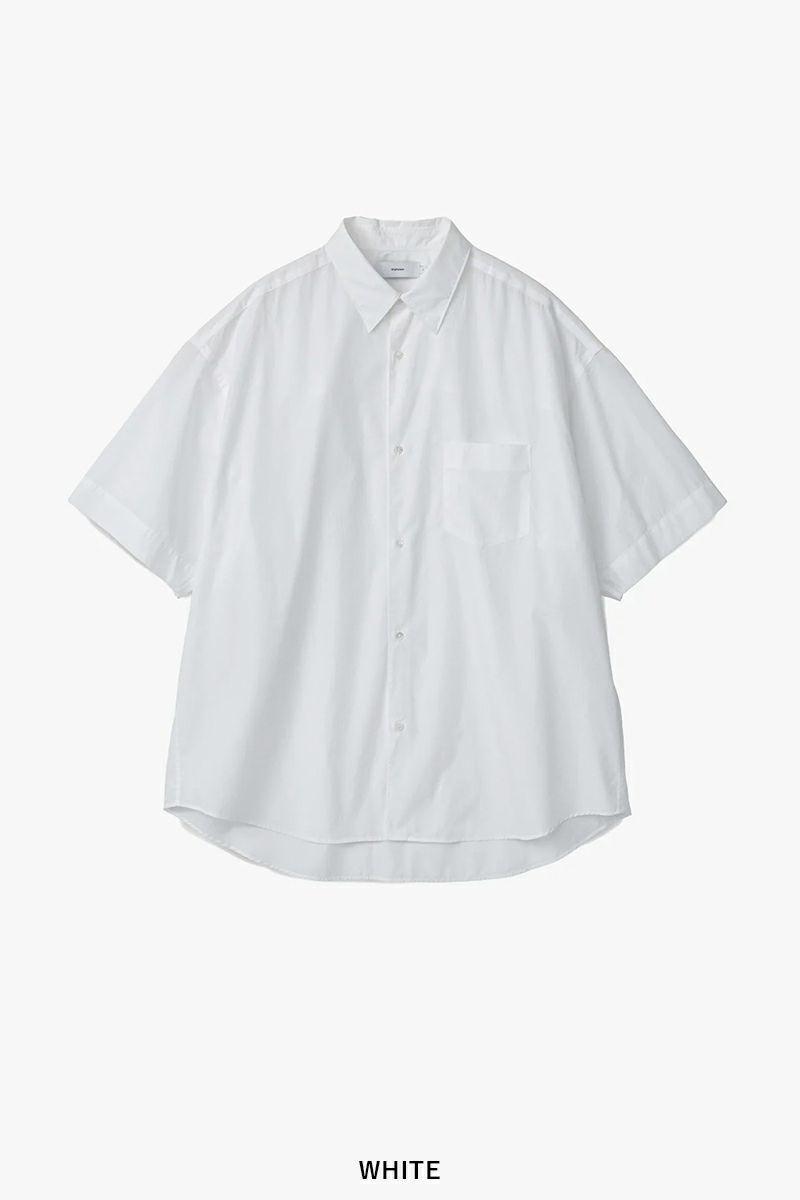 Graphpaper(グラフペーパー)Broad S/S Oversized Regular Collar Shirt ブロードオーバーサイズレギュラーカラー半袖シャツ GM251-50013B -4