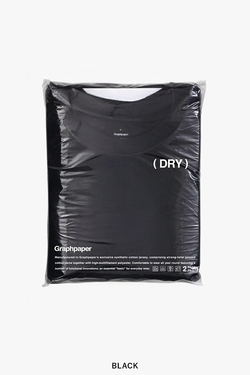 Graphpaper(グラフペーパー)DRY 2-Pack Crew Neck Tee ドライ2パッククルーネックTシャツ GU251-70298 -6