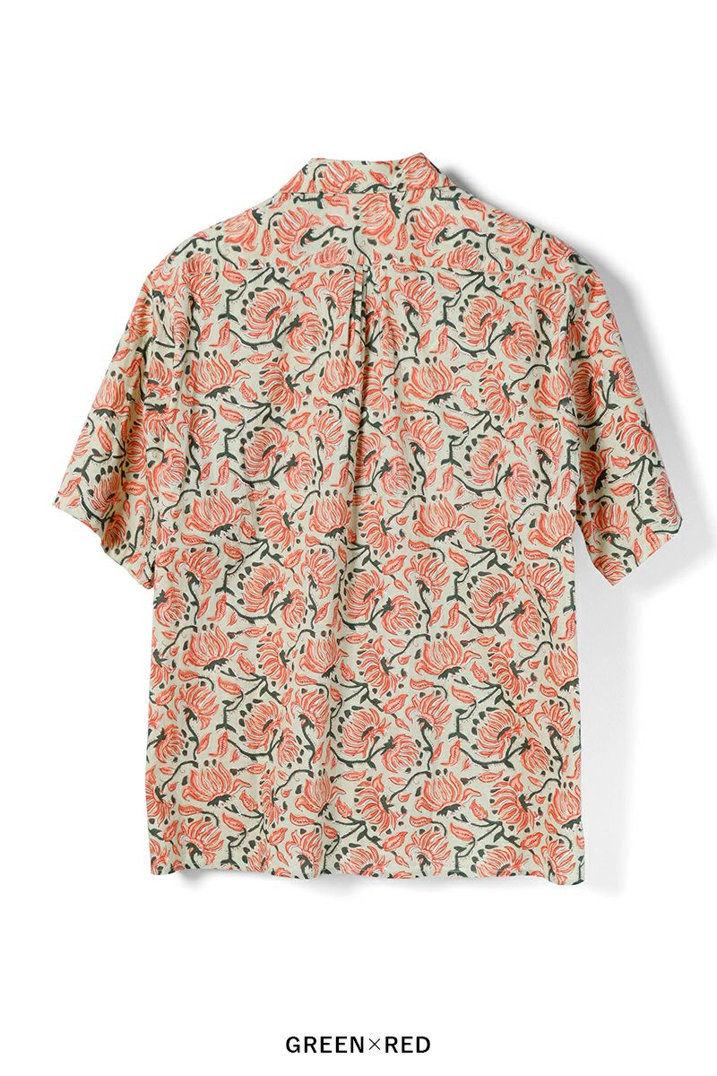 paratrait(パラトレイト)OFFSET OPEN PRINT SHIRTS オフセットオープンプリントシャツ PT25S120 -21