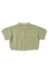 MY___(マイ) CROPPED MESH S/S POLO クロップドメッシュ半袖ポロシャツ 242-61201