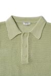 MY___(マイ) CROPPED MESH S/S POLO クロップドメッシュ半袖ポロシャツ 242-61201