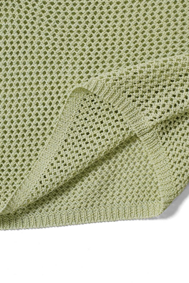 MY___(マイ) CROPPED MESH S/S POLO クロップドメッシュ半袖ポロシャツ 242-61201