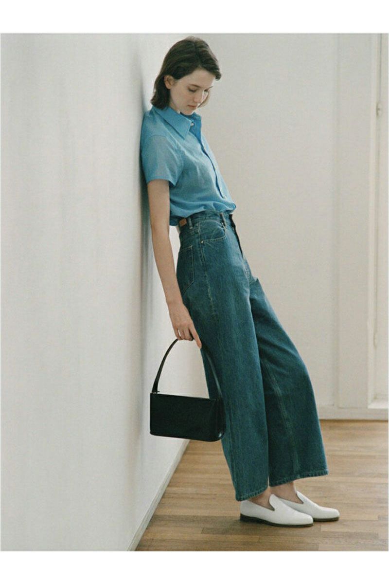 MY___(マイ) FRENCH SS SHIRT フレンチ半袖シャツ 251-61306