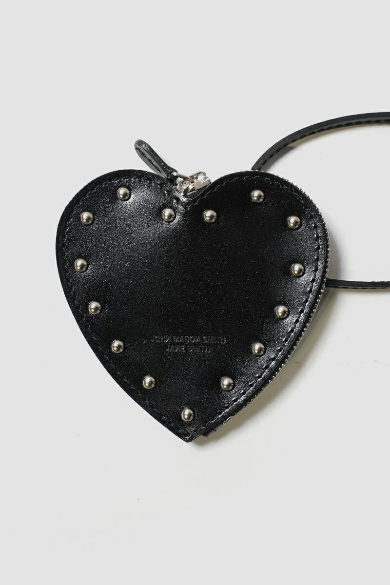 JANE SMITH(ジェーンスミス) COW LEATHER STUDS HART COIN CASE カウレザースタッヅハートコインケース 25SAC-#835S