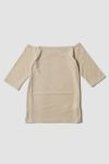 JANE SMITH(ジェーンスミス) COTTON POLYURETHANE OFF SHOULDER HALF SLEEVE TOPS コットンポリウレタンオフショルダーハーフスリーブトップス 25SCT-#809L