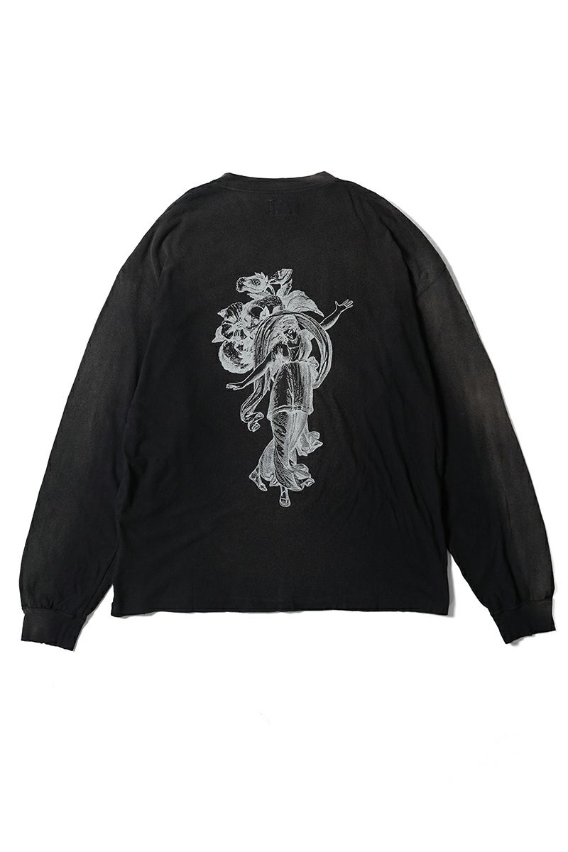 KAMIYA(カミヤ) "ADVERTISING ART" Distressed LS Tee 広告芸術 ディストレスト 長袖Tシャツ G14LT081