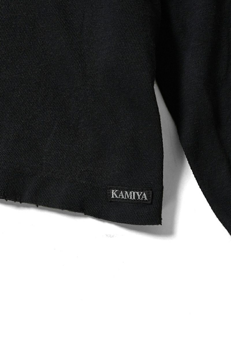 KAMIYA(カミヤ) "ADVERTISING ART" Distressed LS Tee 広告芸術 ディストレスト 長袖Tシャツ G14LT081