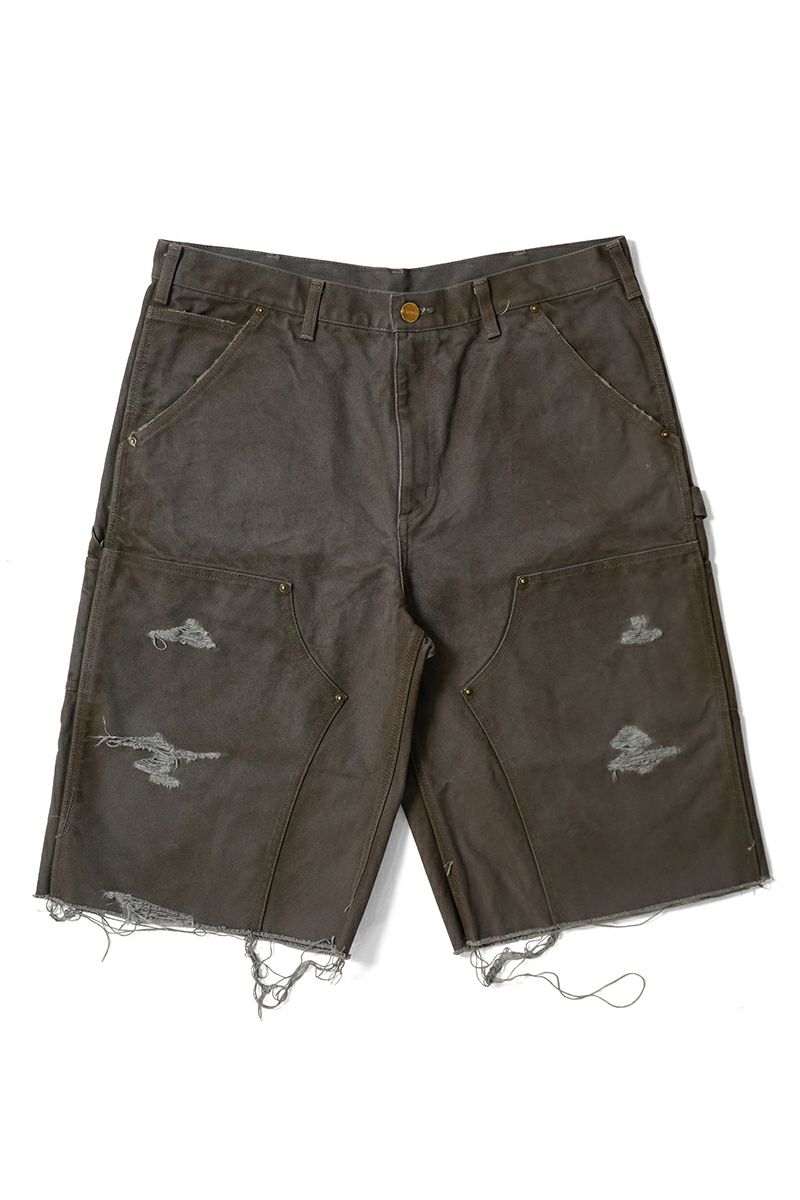 KAMIYA(カミヤ) BORO Duck Painter Wide Bermuda Pants ボロダックペインターワイドバミューダパンツ G14PT093