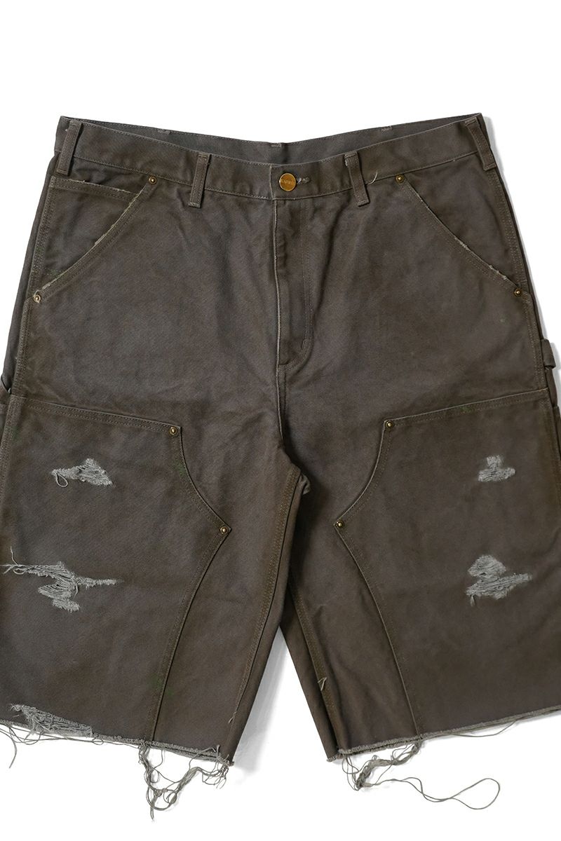 KAMIYA(カミヤ) BORO Duck Painter Wide Bermuda Pants ボロダックペインターワイドバミューダパンツ G14PT093