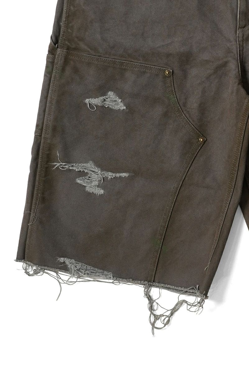 KAMIYA(カミヤ) BORO Duck Painter Wide Bermuda Pants ボロダックペインターワイドバミューダパンツ G14PT093