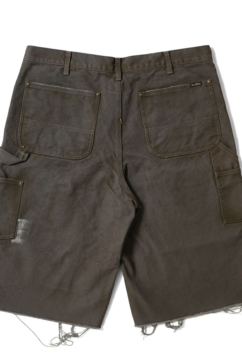 KAMIYA(カミヤ) BORO Duck Painter Wide Bermuda Pants ボロダックペインターワイドバミューダパンツ G14PT093