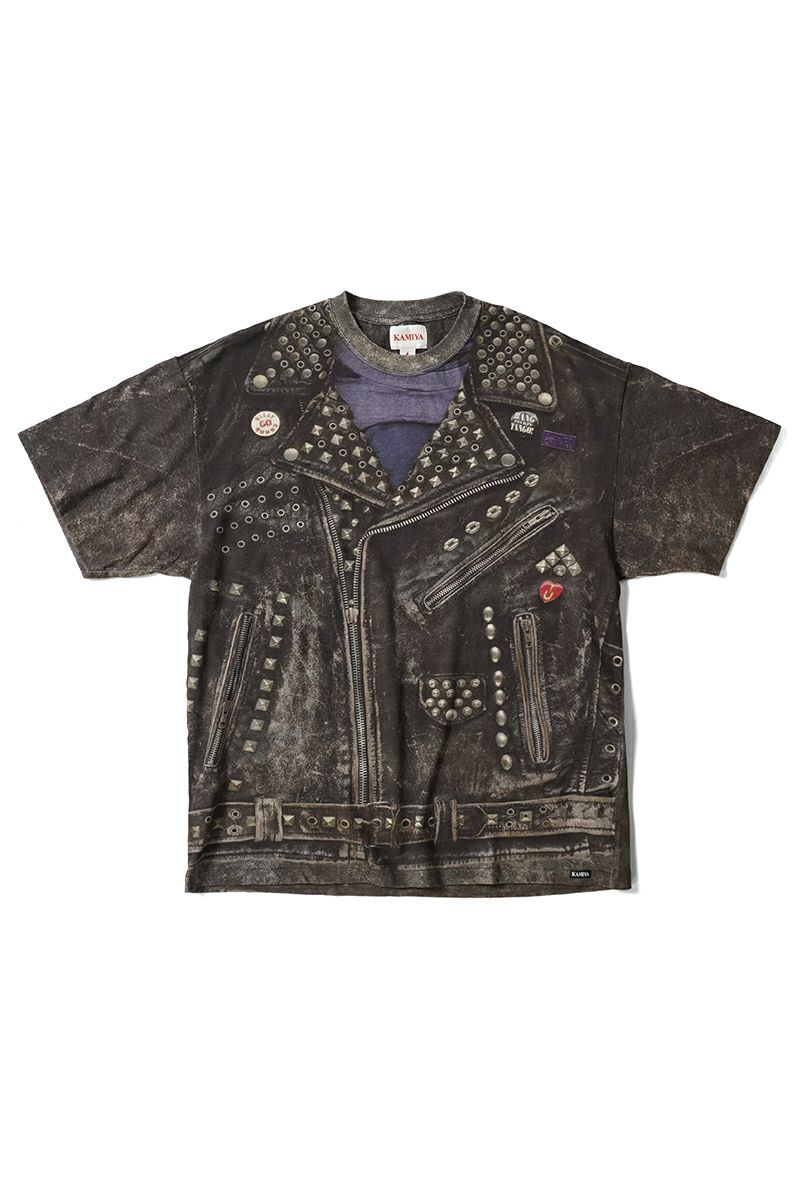 KAMIYA(カミヤ) Trompe I'oeil Print T-Shirt トロンプルイユ プリントTシャツ G14TS028