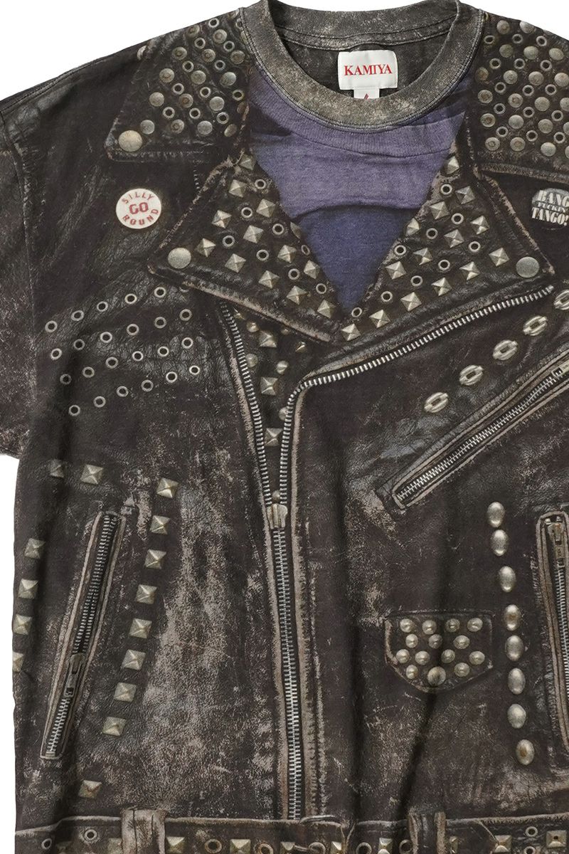 KAMIYA(カミヤ) Trompe I'oeil Print T-Shirt トロンプルイユ プリントTシャツ G14TS028