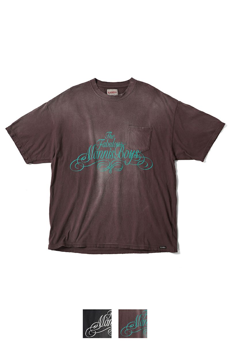 KAMIYA(カミヤ) Distressed Pocket Tee ディストゥレストポケットTシャツ G14TS082