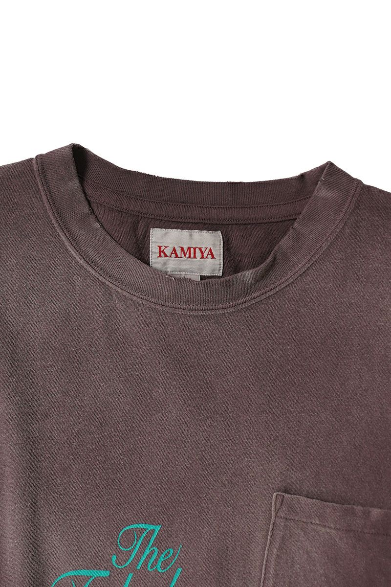 KAMIYA(カミヤ) Distressed Pocket Tee ディストゥレストポケットTシャツ G14TS082