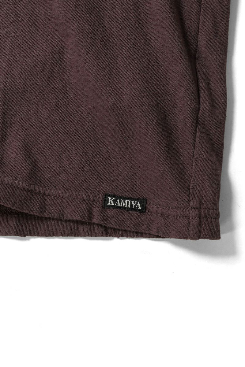 KAMIYA(カミヤ) Distressed Pocket Tee ディストゥレストポケットTシャツ G14TS082