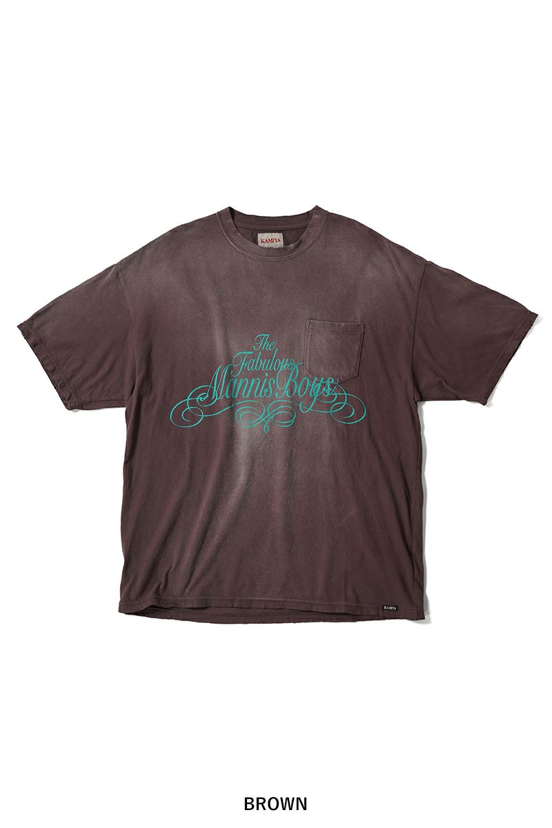 KAMIYA(カミヤ) Distressed Pocket Tee ディストゥレストポケットTシャツ G14TS082