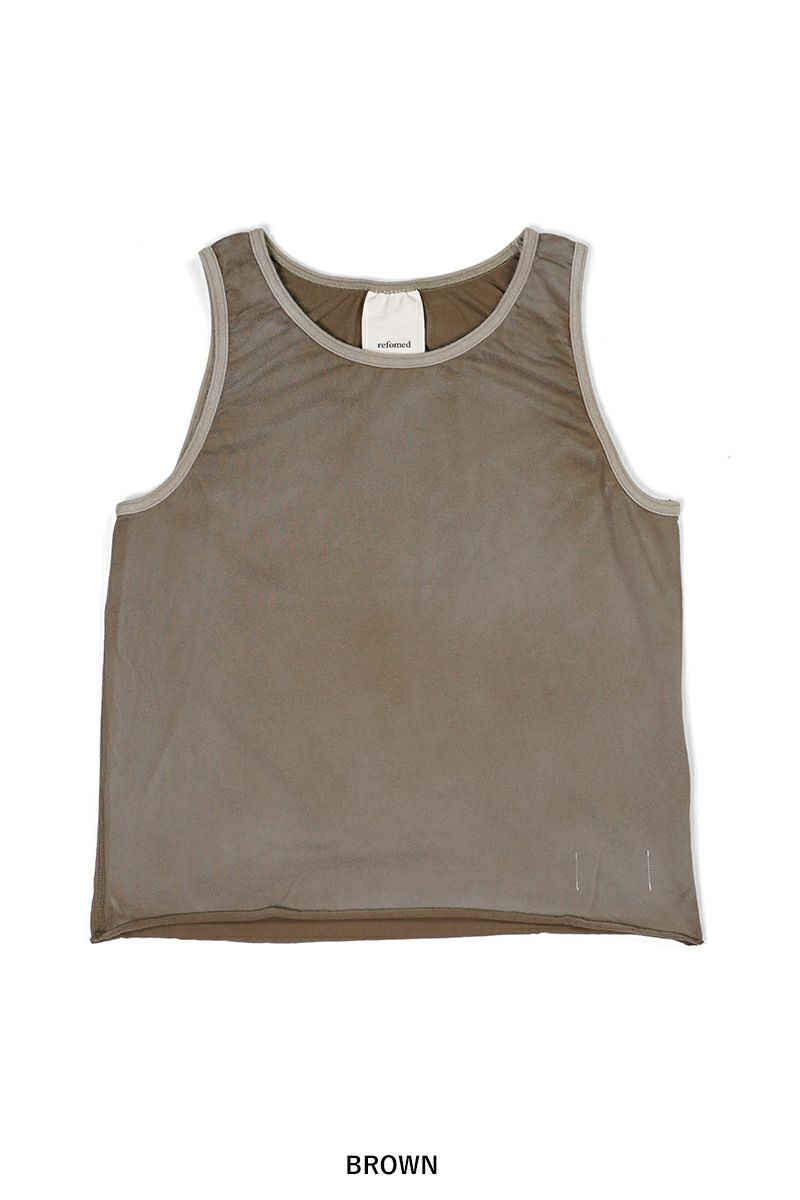 refomed(リフォメッド) 10 WASH TANK TOP 10ウォッシュタンクトップ RECU-038