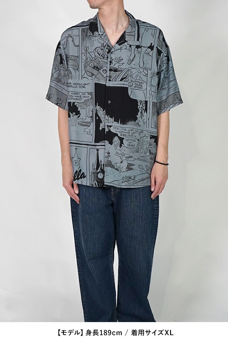 Porter Classic(ポータークラシック) DISNEY VC PC ALOHA COLLECTION ALOHA SHIRT CINDERELLA ディズニーポータークラシックアロハコレクション アロハシャツシンデレラ PC-024-3285