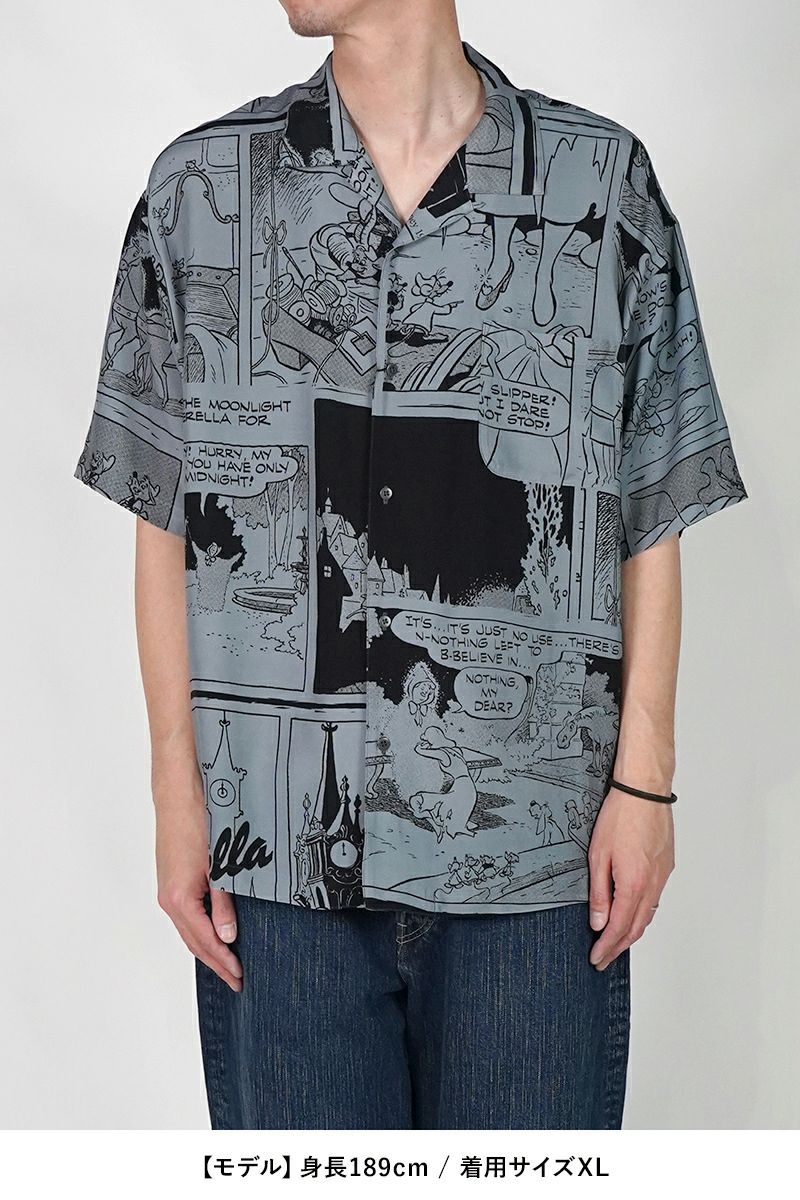 【新品未使用】ポータークラシック アロハ シンデレラ ディズニー XL PORTER CLASSIC ポータークラシック SS25 DISNEY ALOHA SHIRT