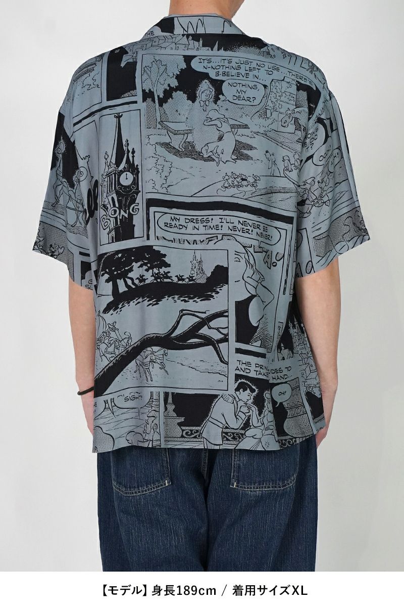 Porter Classic(ポータークラシック) DISNEY VC PC ALOHA COLLECTION ALOHA SHIRT CINDERELLA ディズニーポータークラシックアロハコレクション アロハシャツシンデレラ PC-024-3285