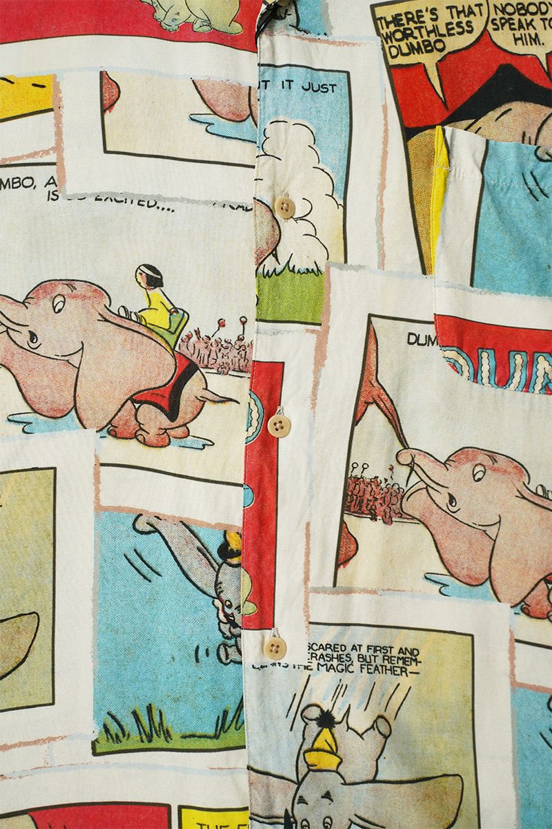 Porter Classic(ポータークラシック) DISNEY VC PC ALOHA COLLECTION ALOHA SHIRT DUMBO ディズニーポータークラシックアロハコレクション アロハシャツダンボ PC-024-3289