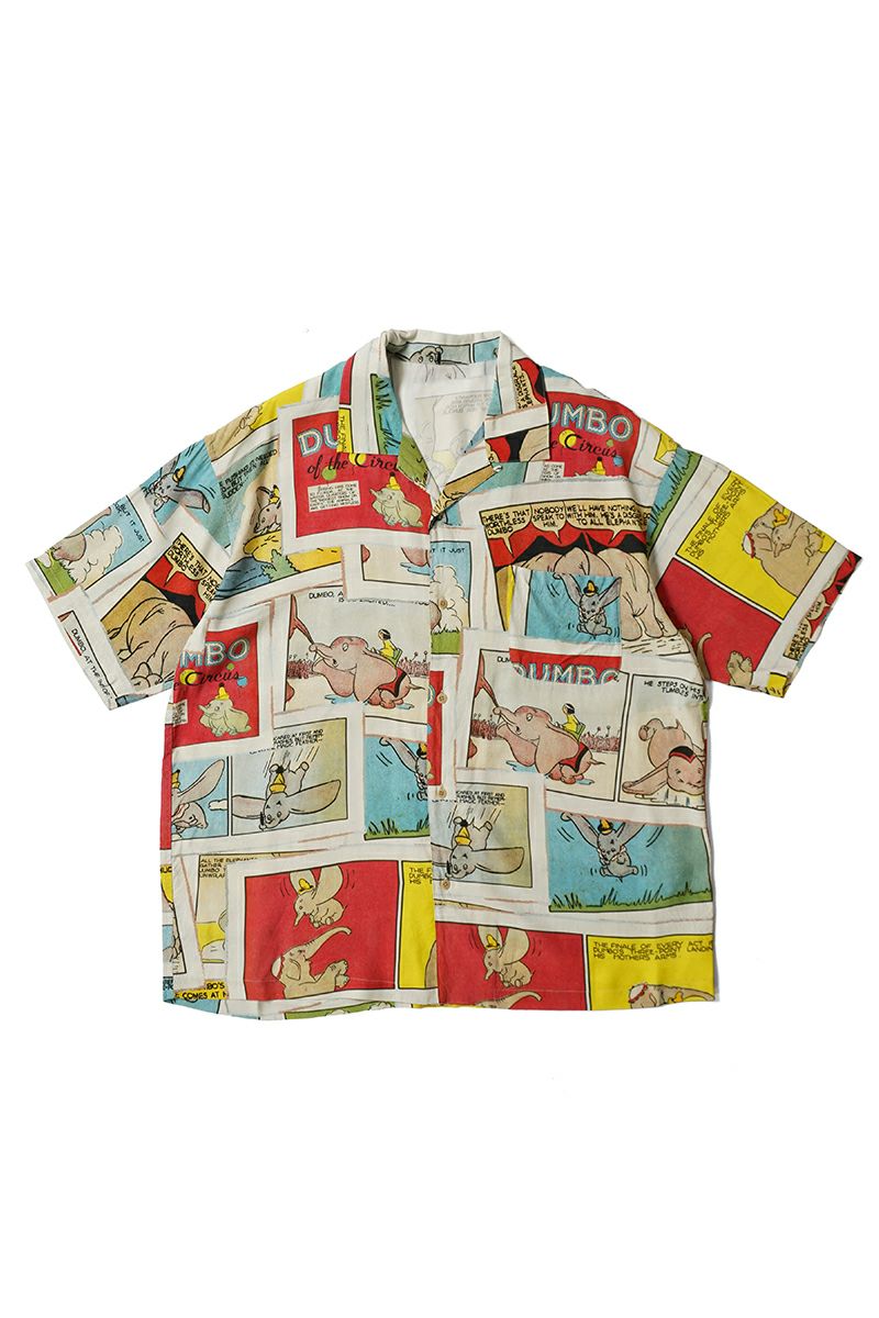 Porter Classic(ポータークラシック) DISNEY VC PC ALOHA COLLECTION ALOHA SHIRT DUMBO ディズニーポータークラシックアロハコレクション アロハシャツダンボ PC-024-3289