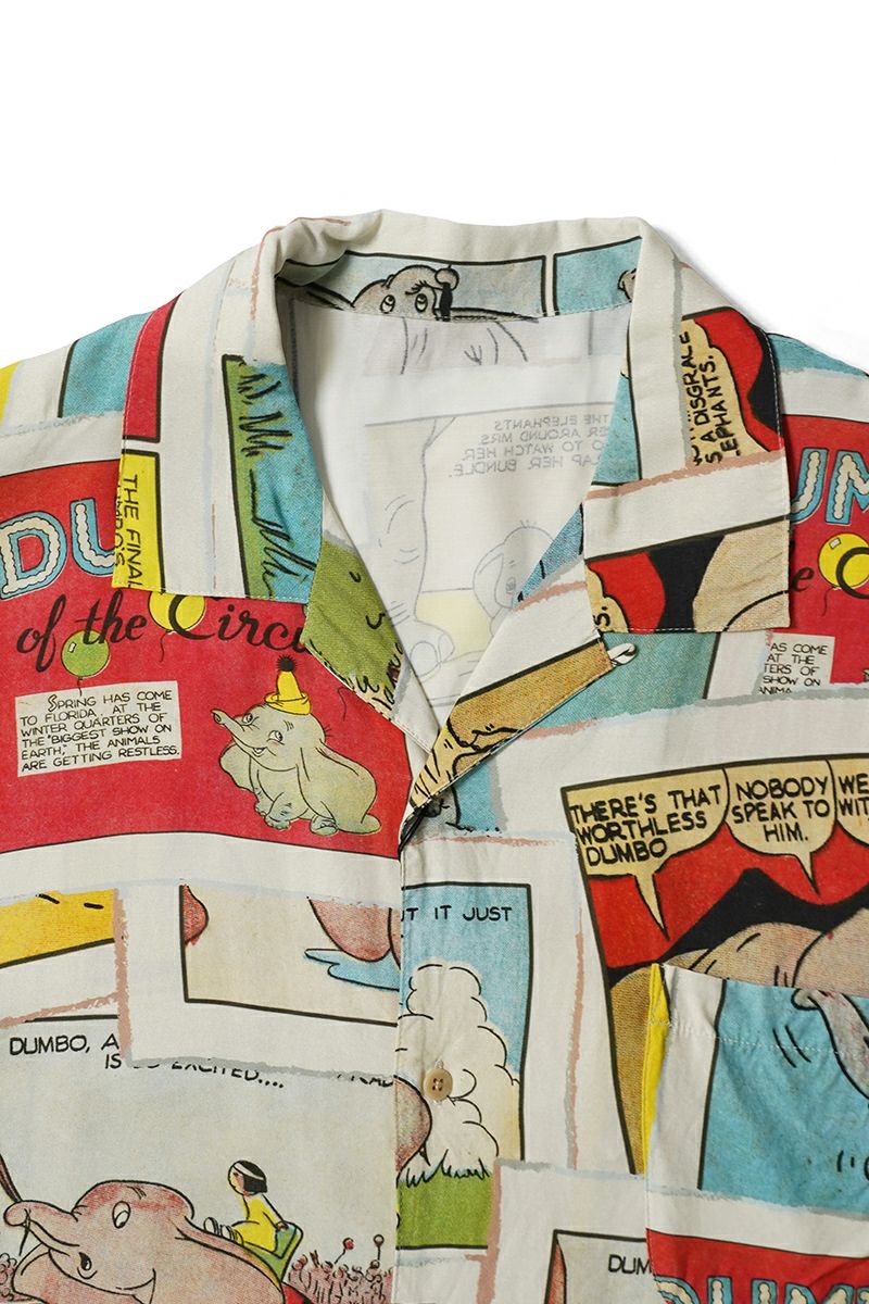 Porter Classic(ポータークラシック) DISNEY VC PC ALOHA COLLECTION ALOHA SHIRT DUMBO ディズニーポータークラシックアロハコレクション アロハシャツダンボ PC-024-3289