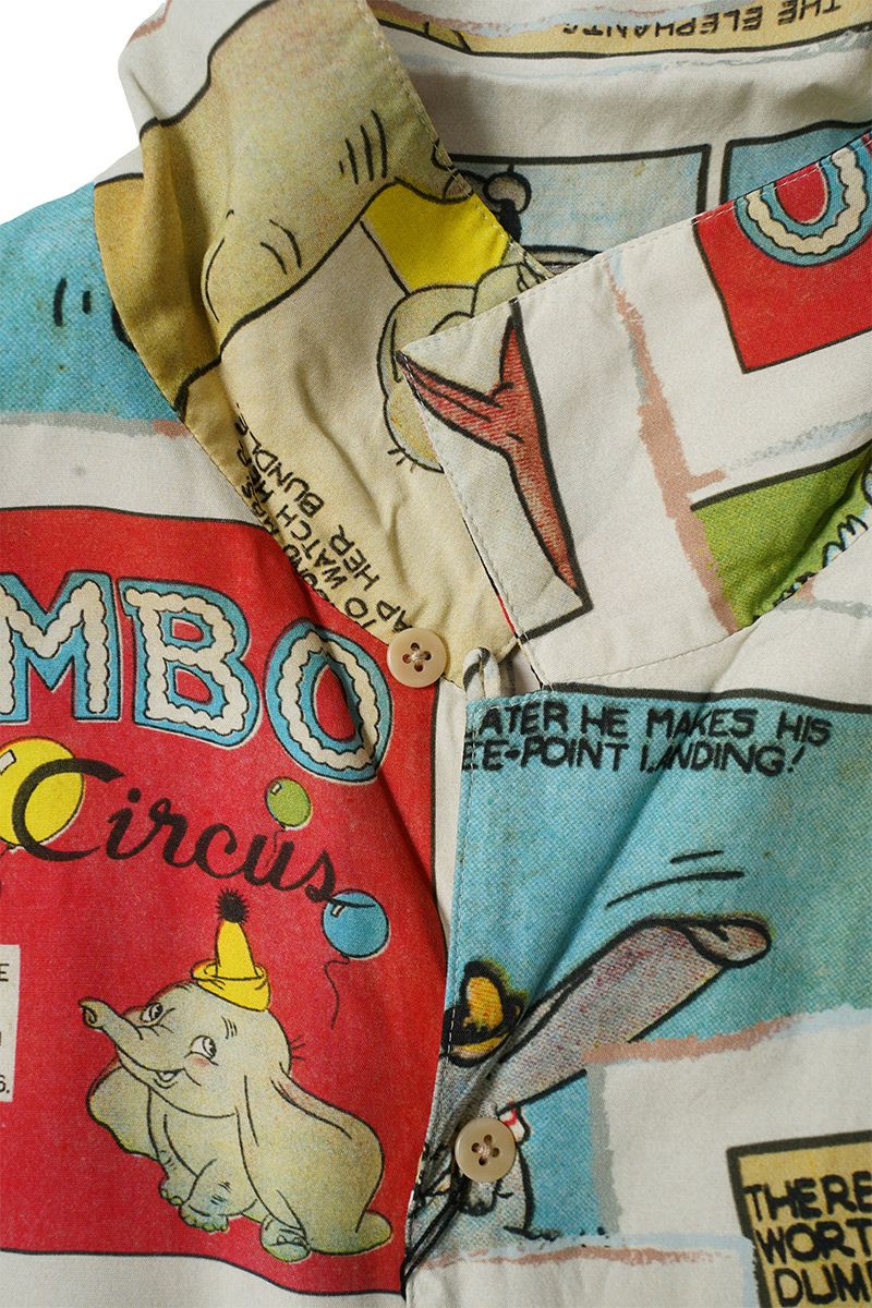 Porter Classic(ポータークラシック) DISNEY VC PC ALOHA COLLECTION ALOHA SHIRT DUMBO ディズニーポータークラシックアロハコレクション アロハシャツダンボ PC-024-3289