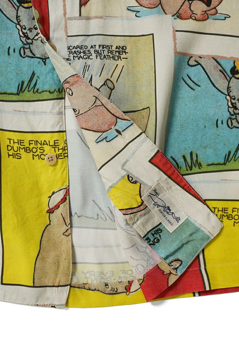 Porter Classic(ポータークラシック) DISNEY VC PC ALOHA COLLECTION ALOHA SHIRT DUMBO ディズニーポータークラシックアロハコレクション アロハシャツダンボ PC-024-3289