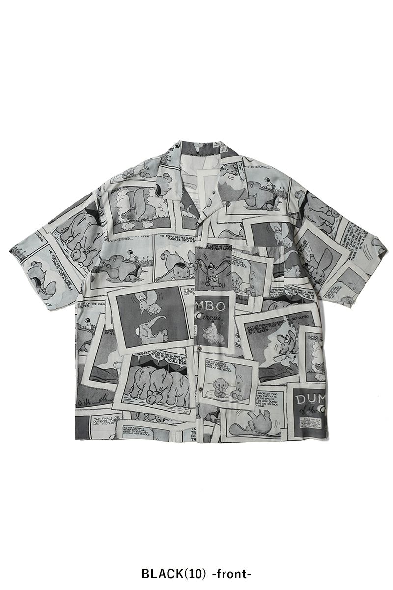 Porter Classic(ポータークラシック) DISNEY VC PC ALOHA COLLECTION ALOHA SHIRT DUMBO ディズニーポータークラシックアロハコレクション アロハシャツダンボ PC-024-3289