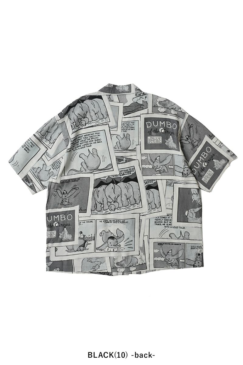 Porter Classic(ポータークラシック) DISNEY VC PC ALOHA COLLECTION ALOHA SHIRT DUMBO ディズニーポータークラシックアロハコレクション アロハシャツダンボ PC-024-3289